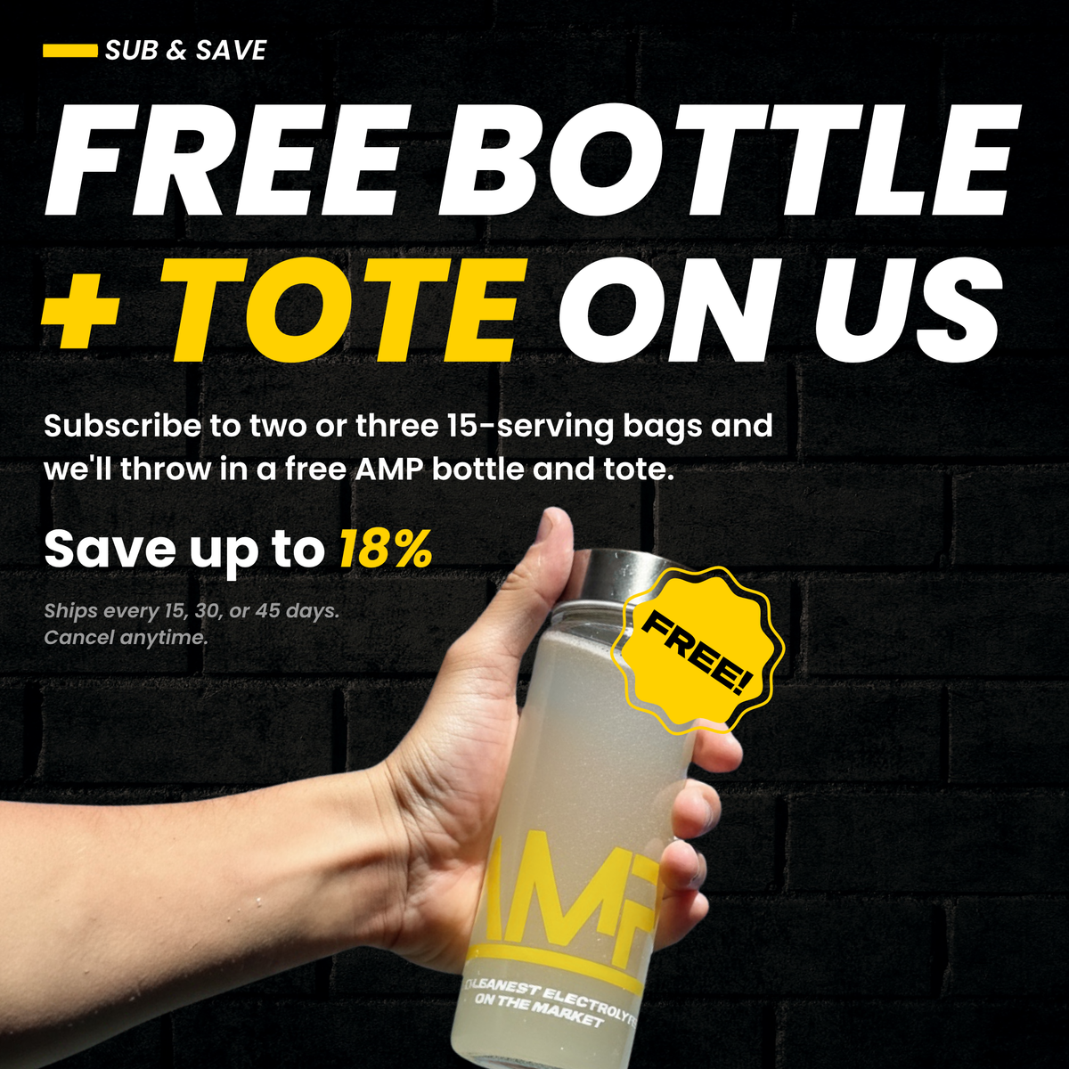 AMP Lemon | 15-Sachet Bag