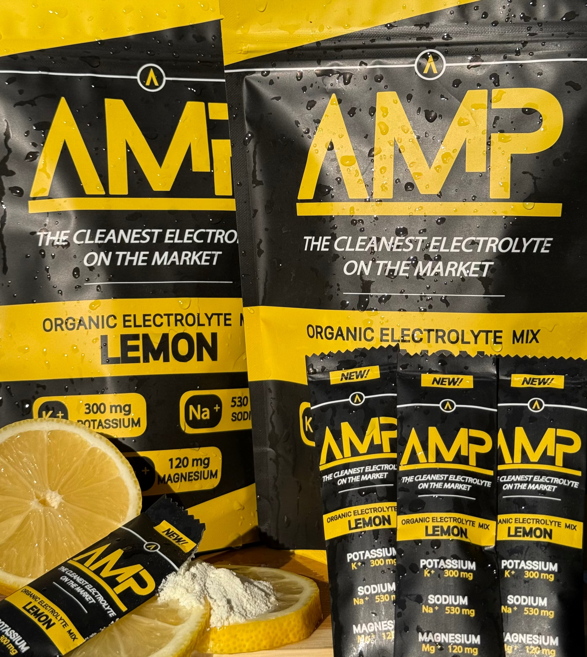 AMP Lemon | 14 Single-Serve Stick Packs